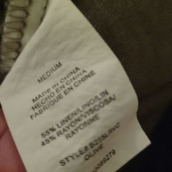 Thread & Supply Linen Blend Soft Shorts Women’s Green Elastic Waist M NWT - Picture 4 of 4